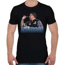 PRINTFASHION Gary Anderson - Férfi póló - Fekete férfi póló
