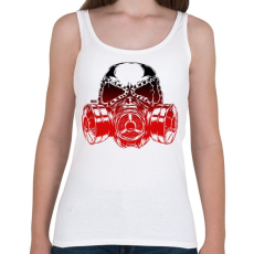 PRINTFASHION Gas Mask - Női atléta - Fehér