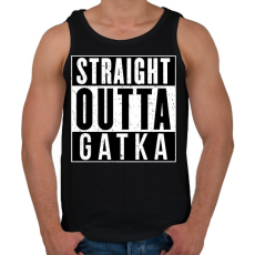 PRINTFASHION Gatka - Férfi atléta - Fekete