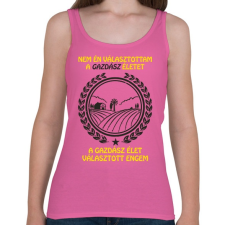 PRINTFASHION Gazdász élet - Női atléta - Rózsaszín női trikó