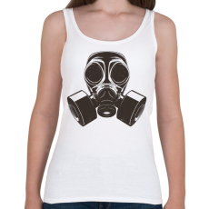 PRINTFASHION Gázmaszk - Női atléta - Fehér