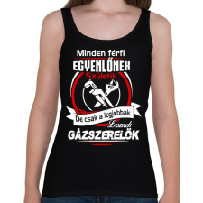 PRINTFASHION Gázszerelők - Női atléta - Fekete női trikó