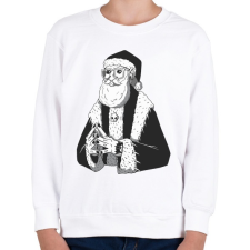 PRINTFASHION Geek Mikulás - Gyerek pulóver - Fehér gyerek pulóver, kardigán