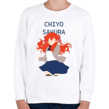 PRINTFASHION Gekkan shoujo nozaki-kun - Chiyo Sakura - Gyerek pulóver - Fehér gyerek pulóver, kardigán