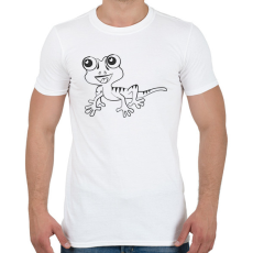 PRINTFASHION Gekkó - Férfi póló - Fehér