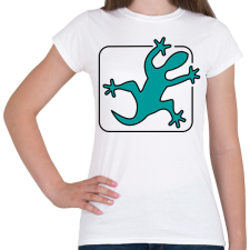 PRINTFASHION Gekkó - Női póló - Fehér női póló