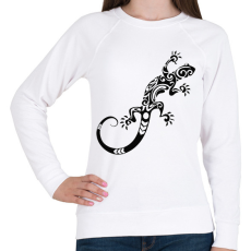 PRINTFASHION Gekkó - Női pulóver - Fehér