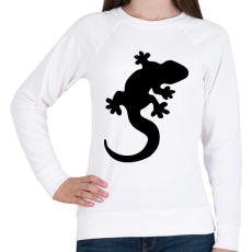 PRINTFASHION Gekkó sziluett - Női pulóver - Fehér