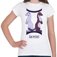 PRINTFASHION Gemini Hermelins - Női póló - Fehér