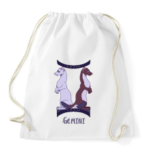 PRINTFASHION Gemini Hermelins - Sportzsák, Tornazsák - Fehér tornazsák
