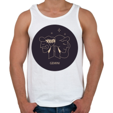 PRINTFASHION Gemini - Ikrek - Férfi atléta - Fehér