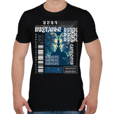 PRINTFASHION Gemini - Streetwear style - Férfi póló - Fekete