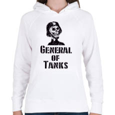 PRINTFASHION general of tanks - Női kapucnis pulóver - Fehér