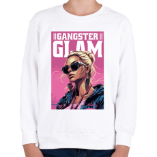 PRINTFASHION Gengszter Barbie - Gyerek pulóver - Fehér