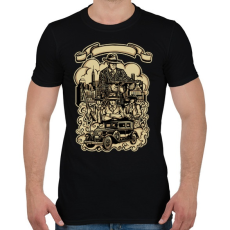 PRINTFASHION Gengszter - Férfi póló - Fekete