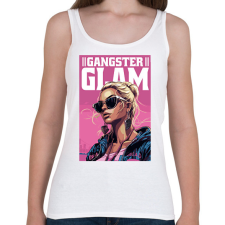PRINTFASHION Gengszter glam - Női atléta - Fehér női trikó