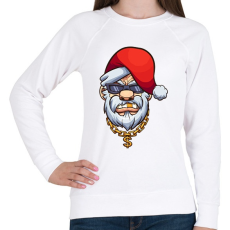 PRINTFASHION Gengszter mikulás - Női pulóver - Fehér