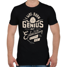 PRINTFASHION Genius - Férfi póló - Fekete