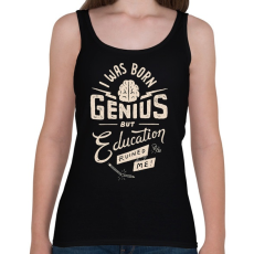 PRINTFASHION Genius - Női atléta - Fekete