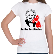 PRINTFASHION genius - Női póló - Fehér női póló