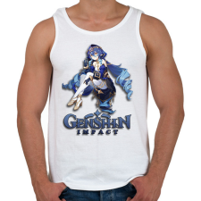 PRINTFASHION Genshin Impact - Férfi atléta - Fehér atléta, trikó