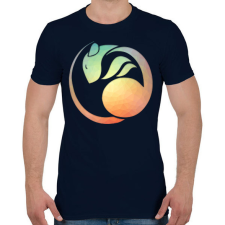 PRINTFASHION Geometrikus patkány - Férfi póló - Sötétkék férfi póló