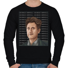 PRINTFASHION George Orwell - Férfi pulóver - Fekete