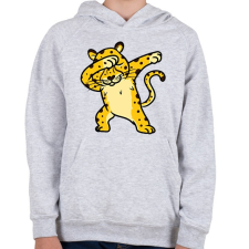 PRINTFASHION Gepárd dab. - Gyerek kapucnis pulóver - Sport szürke gyerek pulóver, kardigán