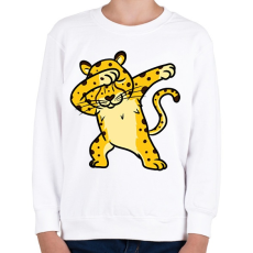 PRINTFASHION Gepárd dab. - Gyerek pulóver - Fehér
