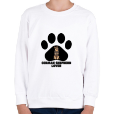 PRINTFASHION German Shepherd Lover - Gyerek pulóver - Fehér
