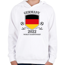 PRINTFASHION Germany 2022 - Gyerek kapucnis pulóver - Fehér gyerek pulóver, kardigán