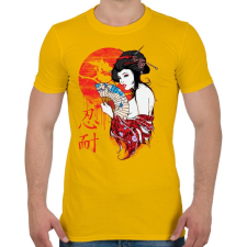 PRINTFASHION Gésa - Férfi póló - Sárga férfi póló