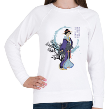 PRINTFASHION Gésa - Haiku - Női pulóver - Fehér női pulóver, kardigán