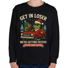 PRINTFASHION get in loser2 - Gyerek pulóver - Fekete