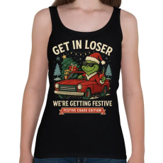 PRINTFASHION get in loser2 - Női atléta - Fekete