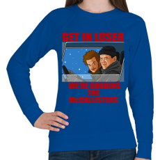 PRINTFASHION Get in loser - Női pulóver - Királykék