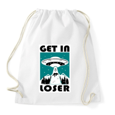 PRINTFASHION Get in - Sportzsák, Tornazsák - Fehér tornazsák