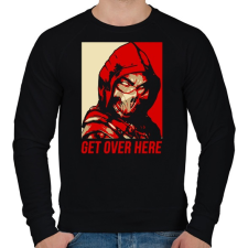 PRINTFASHION Get over here - Férfi pulóver - Fekete férfi pulóver, kardigán