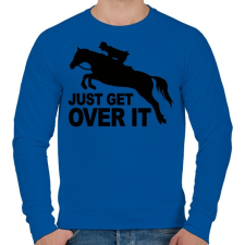 PRINTFASHION Get over it! - Férfi pulóver - Királykék férfi pulóver, kardigán