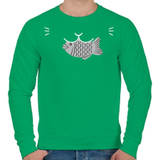PRINTFASHION Get that fish - Férfi pulóver - Zöld férfi pulóver, kardigán