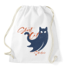 PRINTFASHION Ghost Cat Shadow - Sportzsák, Tornazsák - Fehér