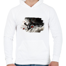 PRINTFASHION Ghost of Tsushima - Férfi kapucnis pulóver - Fehér