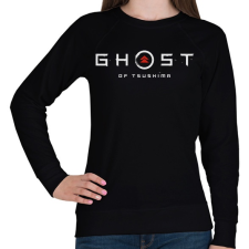 PRINTFASHION Ghost of Tsushima logo - Női pulóver - Fekete női pulóver, kardigán