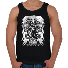 PRINTFASHION Ghost rider - Férfi atléta - Fekete atléta, trikó