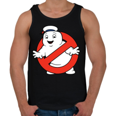 PRINTFASHION Ghostbuster - Férfi atléta - Fekete