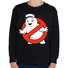 PRINTFASHION Ghostbuster - Gyerek pulóver - Fekete