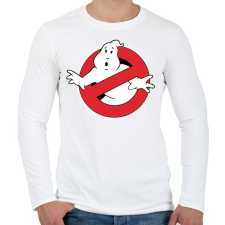 PRINTFASHION ghostbusters - Férfi hosszú ujjú póló - Fehér férfi póló