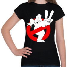 PRINTFASHION Ghostbusters - Női póló - Fekete női póló