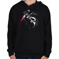 PRINTFASHION Ghostface - Gyerek kapucnis pulóver - Fekete gyerek pulóver, kardigán