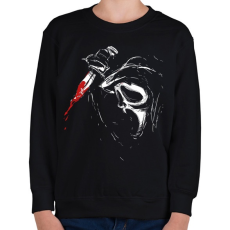 PRINTFASHION Ghostface - Gyerek pulóver - Fekete